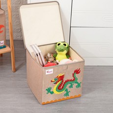 스윗조이 동물 친구들 수납 박스 스툴 의자, 용