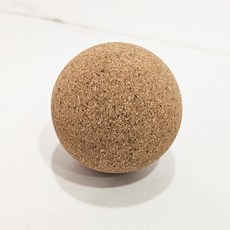 고강도 코르크 요가 필라테스 마사지볼 6.5cm, 브라운, 1개