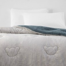 HOLA 和樂家居 WARM TOUCH 石墨烯保暖抗菌兒童毯, 藍灰色