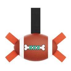 DING DONG PET 橄欖球寵物玩具 21*13*12.5cm, 混合顏色, 1個