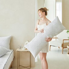 La Pomme 恩斯波爾 酷涼涼感夏季長抱枕, 灰色