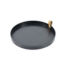 皮革手柄托盤 ET21-00392, 黑色