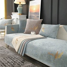 金葉刺繡沙發墊