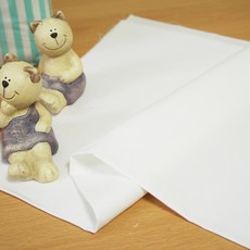 素色20支棉布 S-0061, 白色