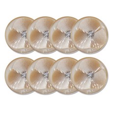 高級水鑽寶石鈕扣 先染1 13mm, 8個, 米色