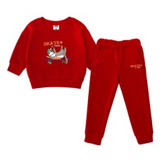 KIDSCREW 兒童滑板貓運動休閒套裝