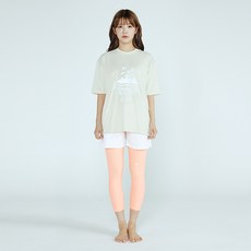 soleil 女款 Island Summer 寬鬆版型修身短袖防曬上衣