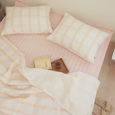 올리비아데코 롤리체크 시어서커 리플 여름 누비 이불