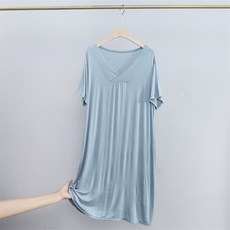 마더브띠 쿨링 브이넥 시원한 반팔 롱 원피스 빅사이즈 포함