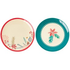 Rice Baby 甜點盤 2 件套, 1套, 裝飾品,一品紅