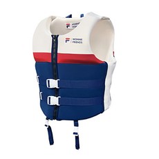 FILA 斐樂 WONNIE FRIENDS聯名成人浮力背心 FJBML501 85kg以下適用, 海軍藍