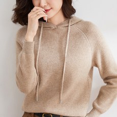 Goodif 女款針織日常連帽T恤