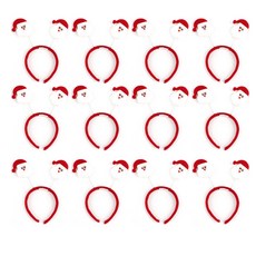 NEOTEX 派對朋友聖誕老人頭帶, 12個, 混合顏色