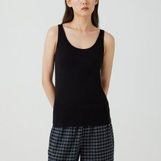 JAJU 女性溫感基本款U領附罩杯背心