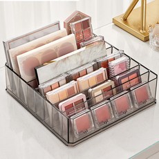 Sangsanghanspoon 可調節隔板化妝品收納盒, 1個, 灰色