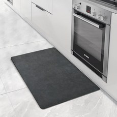 모나코올리브 보들 논슬로 규조토 발매트, 차콜, 1개