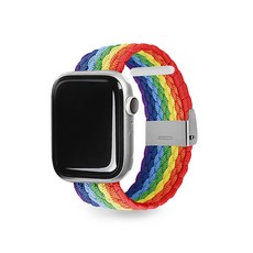 EGARDEN Apple Watch 環狀錶帶 扣環錶帶, 彩虹條紋