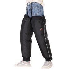 Ez2mk 방한 방풍 오토바이 무릎 보호대 양쪽착용 세트 MS-1530, 블랙, 1세트