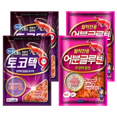 토코 떡밥 나인텐 토코텍9 2개 + 어분글루텐 2개, 1세트