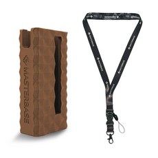 마스터베이스 소토토치 마그네틱 케이스 DIA + 랜야드 세트, 탄브라운(케이스), 카모그레이(랜야드), 1세트