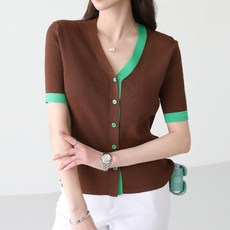 Pippin 女款 Romi 撞色開襟衫 22583