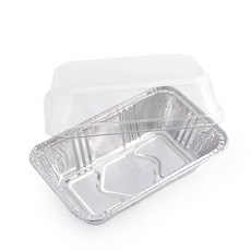 鋁箔磅蛋糕盒 + 蓋子套組 小, 100套, 混合色