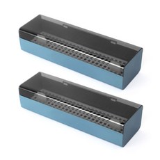 餐具收納盒, 藍色, 2個