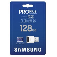SAMSUNG 三星 PRO Plus microSD 記憶卡 附讀卡機 MB-MD128SB/WW, 128GB, 1組