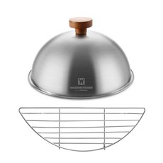 WAGENSTEIGER 不鏽鋼鍋蓋 20cm+304不鏽鋼瀝油網架 28cm, 1套