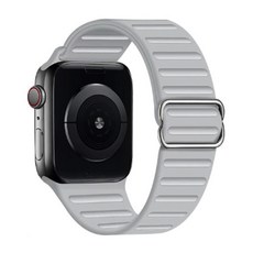 HAMATE Apple Watch可調式軟矽錶帶, 灰色