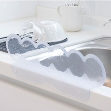 UNIQUE HOUSE HOME DECO 波浪PVC流理臺擋水板, 1個, 單一顏色