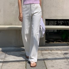 니썸 여성용 롱/숏 365 스판 코튼 와이드 팬츠