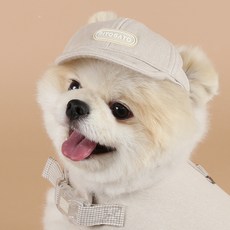 리토가토 강아지 러비 캡 모자, BEIGE, 1개