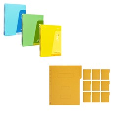 ECO Chungwoon Plus樂譜文件夾 A4 30張 顏色隨機 3個+紙黃色文件夾 10個, 1組