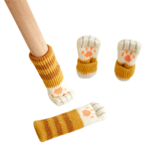 바이아 큐트 소음방지 의자 발커버, 기린, 4개