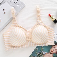 柔軟條紋糖果孕婦哺乳內衣