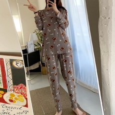andstyle 雪熊彈性長袖睡衣上下套裝 263319