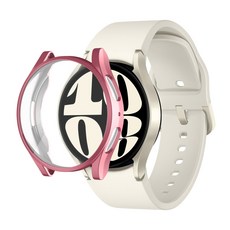 SPACE SHIELD Galaxy Watch 6 兼容全包覆保護殼 44mm, 玫瑰粉