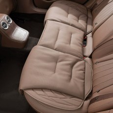 오토크루 차량용 시그니처 가죽 카시트 보호매트 뒷자석, 모카브라운, 1개