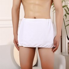 Sonio 男士柔軟基本款半身浴袍 70 x 140 cm, 1個, 04 白色