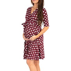 루나글램 유러피언 폴카 도트 임산부 원피스 gam1