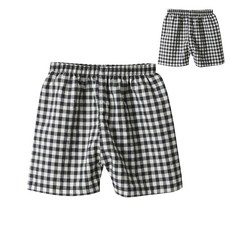 KerriLucy 童款色紗格紋5分睡褲 2件