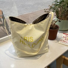 메이첼 르완 체크 양면 레터링 숄더 & 크로스백 10614