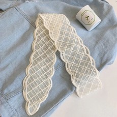 패션플로우 여성스러운 레이스 헤어 스카프