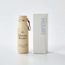 Modern House 12HOURS 單鍵式保溫保冷隨行杯, 480ml, 燕麥米色