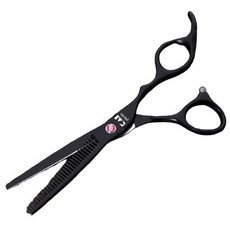 펫트롱 반려동물 미용 숱가위 16cm, 블랙, 1개
