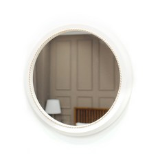 簡約壁掛式圓鏡 kcp068, 白金