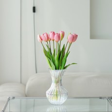 Haru Gonggan 芒果鬱金香人造花 10入, 粉紅色