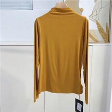 안다로미 여성용 그랑블루 목폴라 긴팔티