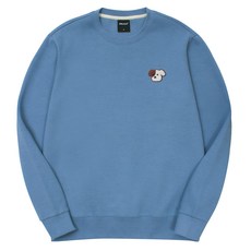okstar 男女通用迷你Logo Brodog刺繡特厚雙面棉大學T 2SSP025